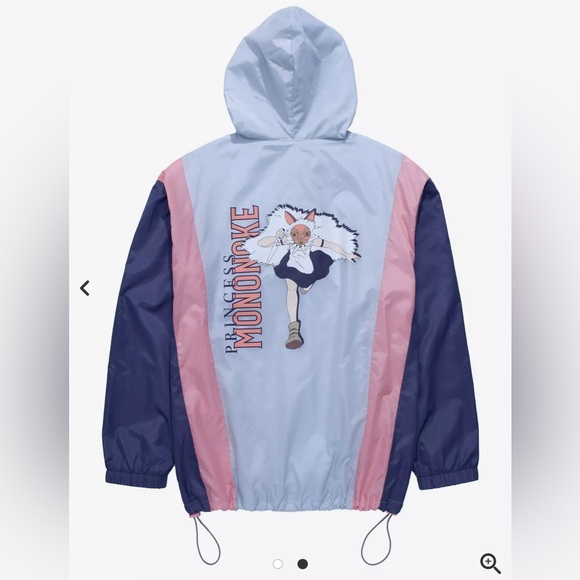 2X Studio Ghibli Princess Mononoke San Color Block Anorak Jacket - Picture 2 of 2